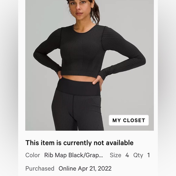 lululemon ebb to street long sleeve - Picture 6 of 7